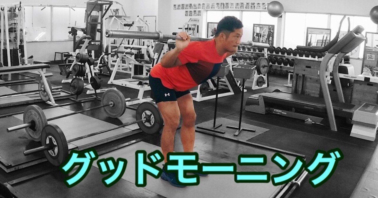 Gif解説 グットモーニングのやり方 モモ裏の筋トレ じーやま 山路和希 Note