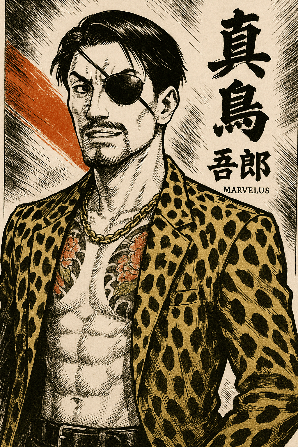 真島吾朗 ピンズ 龍が如く』刺青ピンバッジ 般若｜エビテン