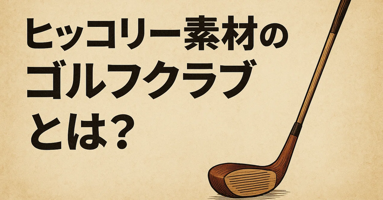?ヒッコリーシャフトの時代──ゴルフクラブの原点を辿る物語｜あらチャン