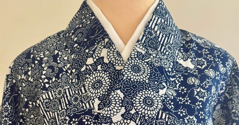 両面染綿絽浴衣