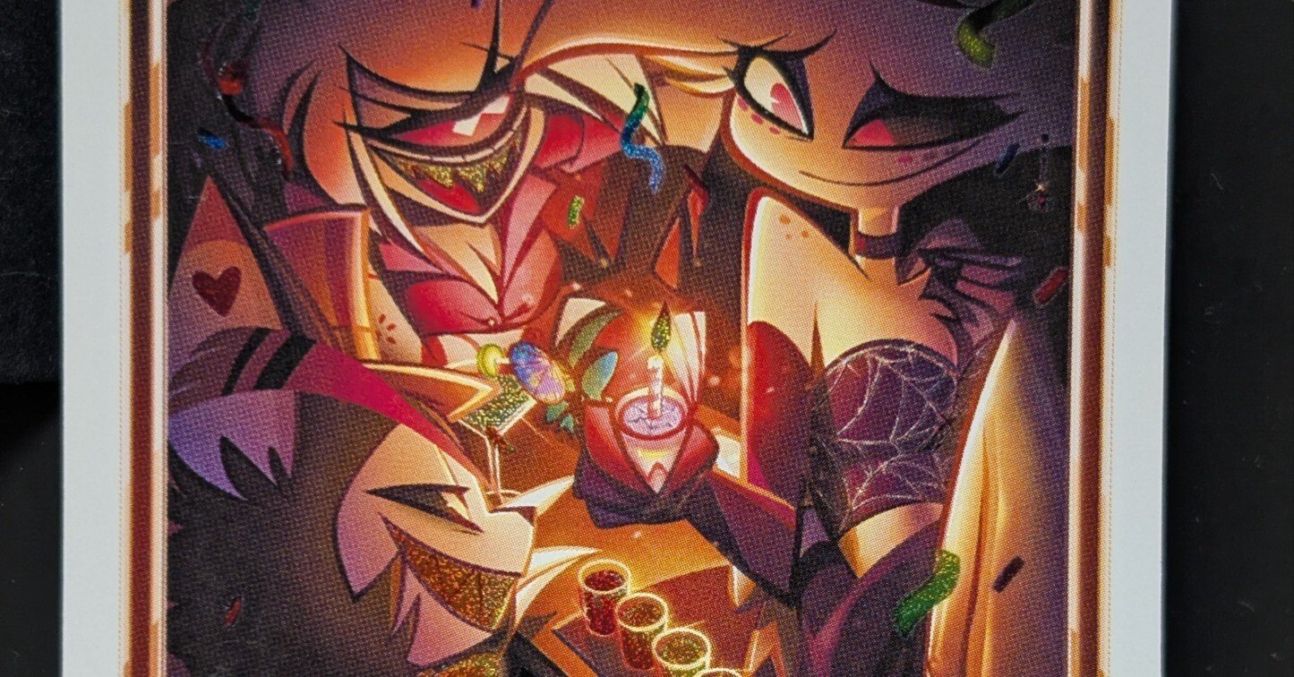 ハズビンホテル　エンジェルダスト　プロモカード　PR-13 Hazbin Hotel Happy Birthday, Angel! PROMO Card PR-13-SOLD