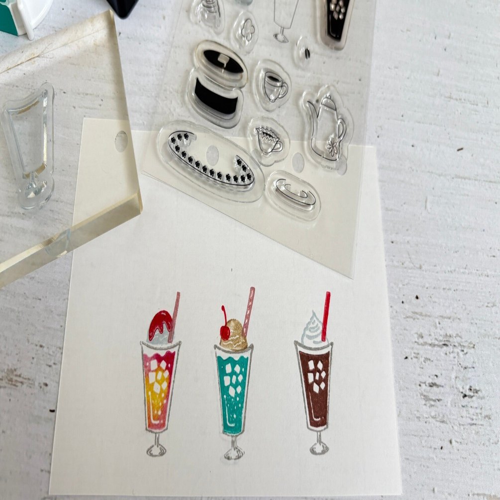 重ね押しタイプが登場！ダイソーのクリアスタンプ｜杉浦百香（もか