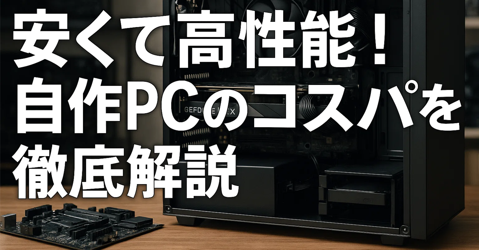 安くて高性能！自作PCのコスパを徹底解説｜PCラボCOZY PC作成代行