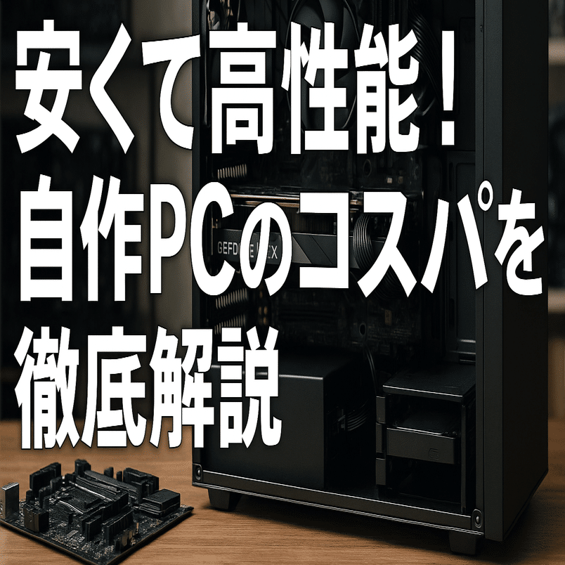 安くて高性能！自作PCのコスパを徹底解説｜PCラボCOZY PC作成代行