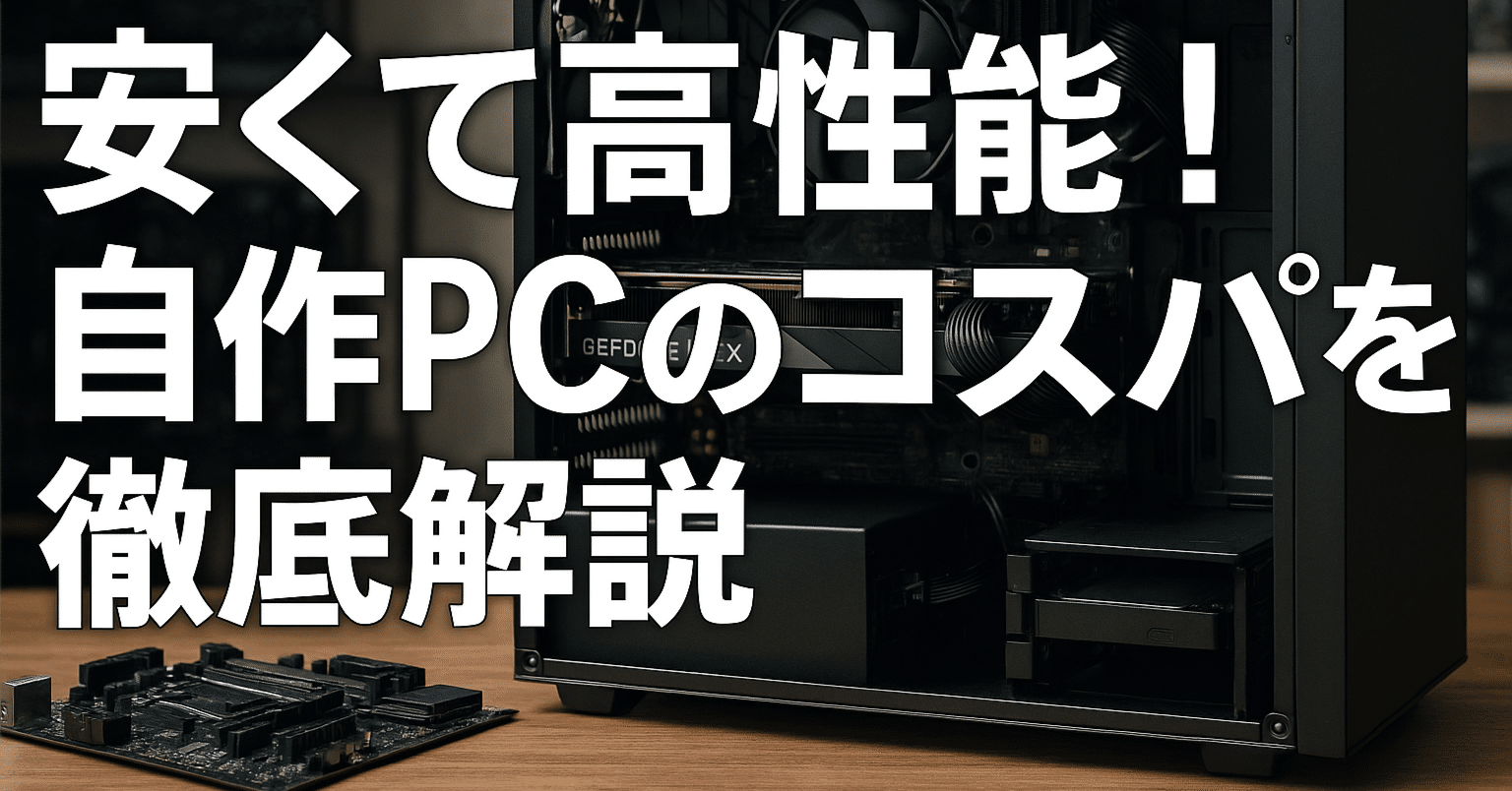 安くて高性能!自作PCのコスパを徹底解説|PCラボCOZY PC作成代行 安くて高性能!自作PCのコスパを徹底解説|PCラボCOZY PC作成代行