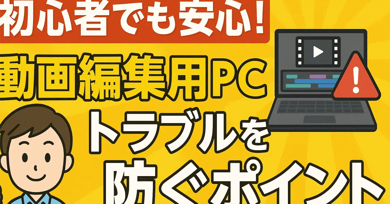 初心者でも安心！動画編集用PCのトラブルを防ぐポイント｜PCラボCOZY 