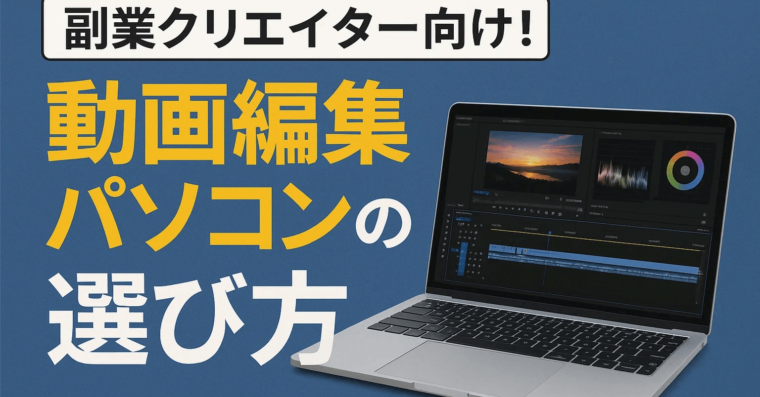 副業クリエイター向け！動画編集パソコンの選び方｜PCラボCOZY PC作成代行