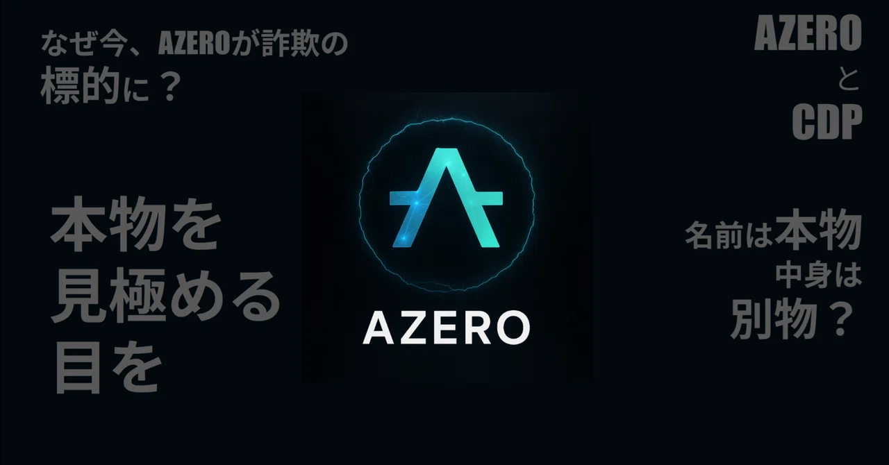 本物のAZEROじゃない!? “CDP”名義の怪しい投資話を調査｜voxxx