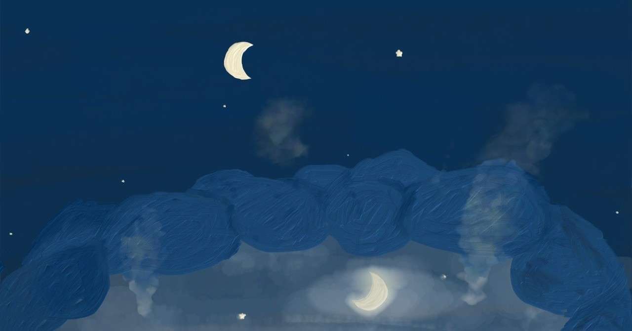 75 夜空 月 イラスト 綺麗