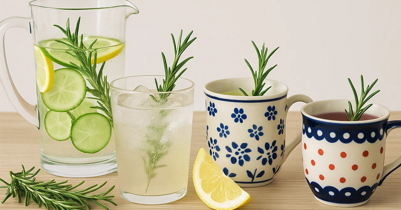 🌿夏に楽しむ！ローズマリー香るおしゃれドリンクと食器の楽しみ方