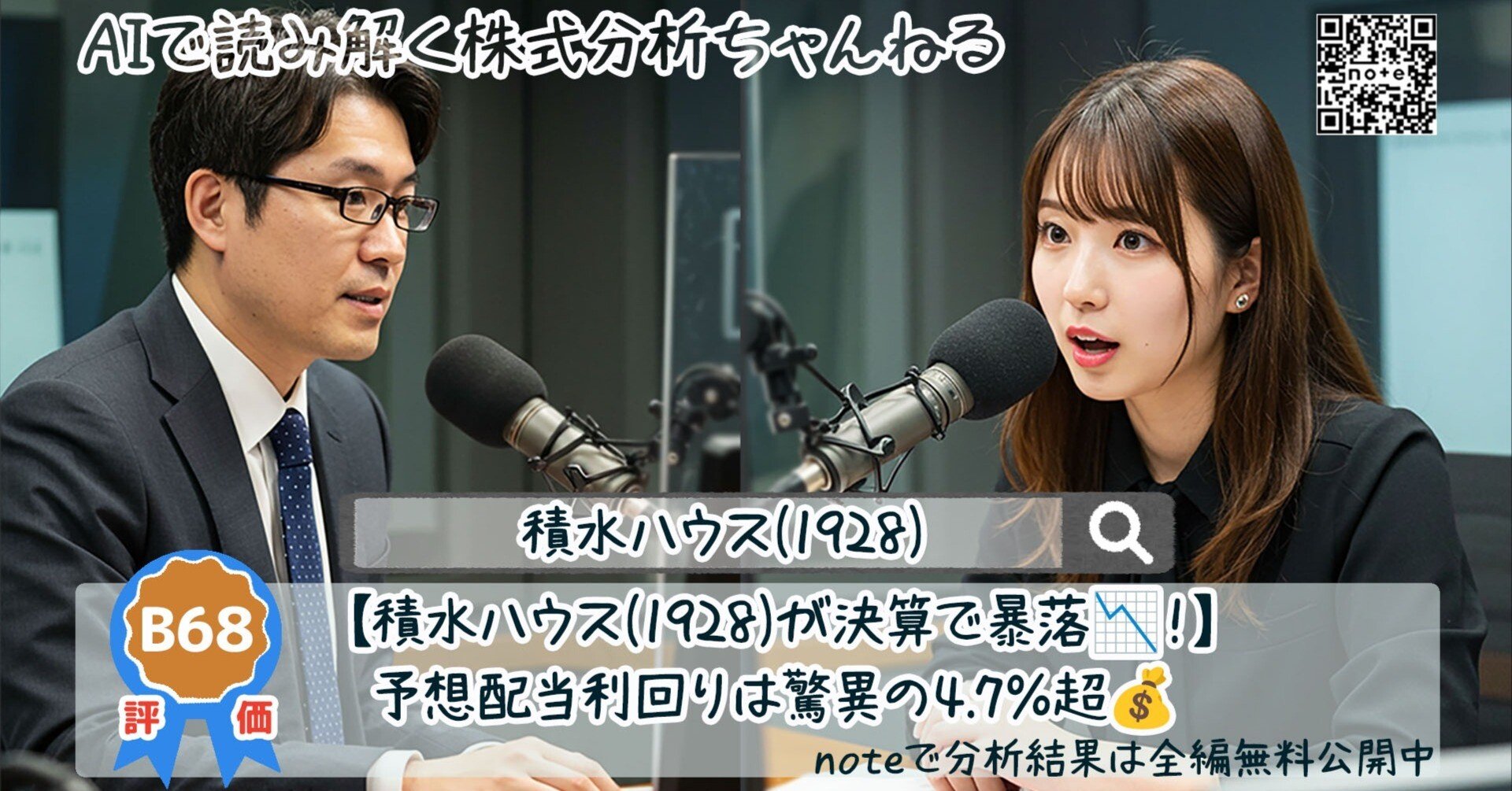 積水ハウス(1928) 2025年6月5日発表 2026年1月期第1四半期 決算分析レポート｜AIで読み解く株式分析ノート🗒️