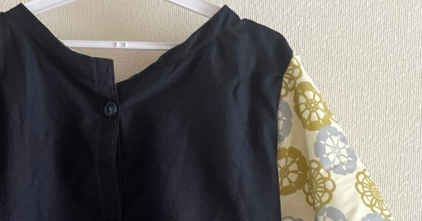 刺し子みたいなステッチの春ワンピースを縫いました🪡🧵｜Sewin