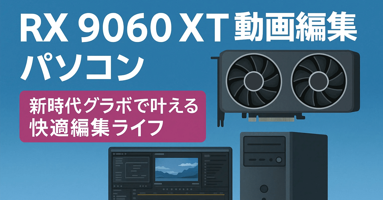 RX 9060 XTと動画編集パソコン――新時代グラボで叶える快適編集ライフ