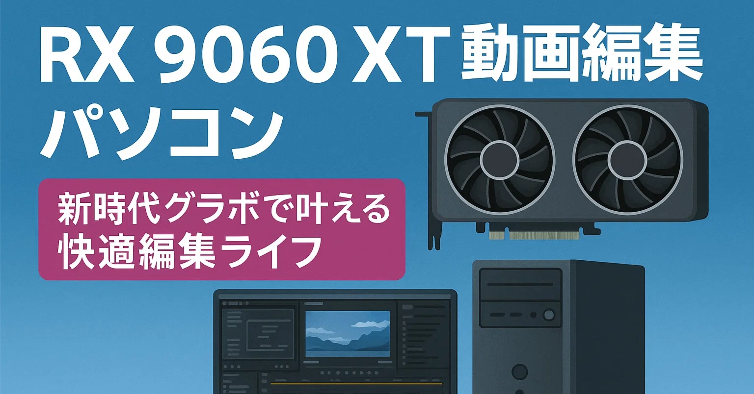 RX 9060 XTと動画編集パソコン――新時代グラボで叶える快適編集ライフ
