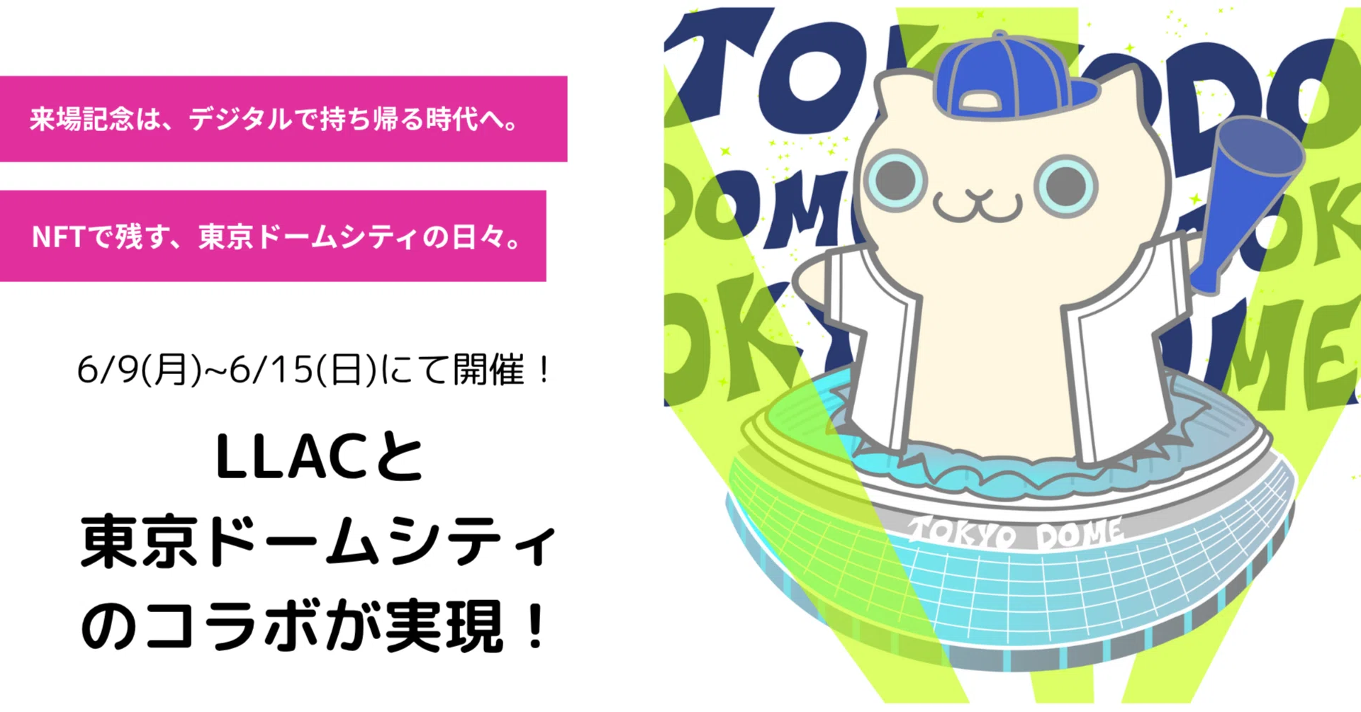 TOKYO DOME MEMORIAL NFT 365｜第6弾アーティスト発表！｜enXross
