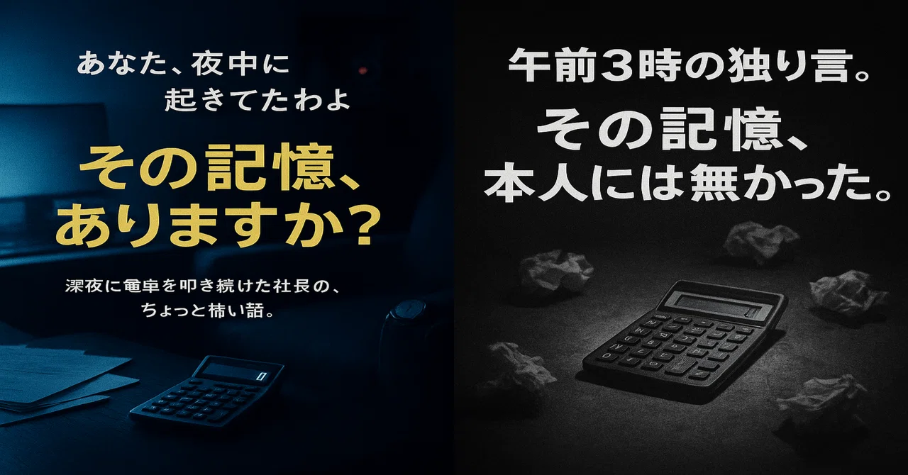 電卓 怖い