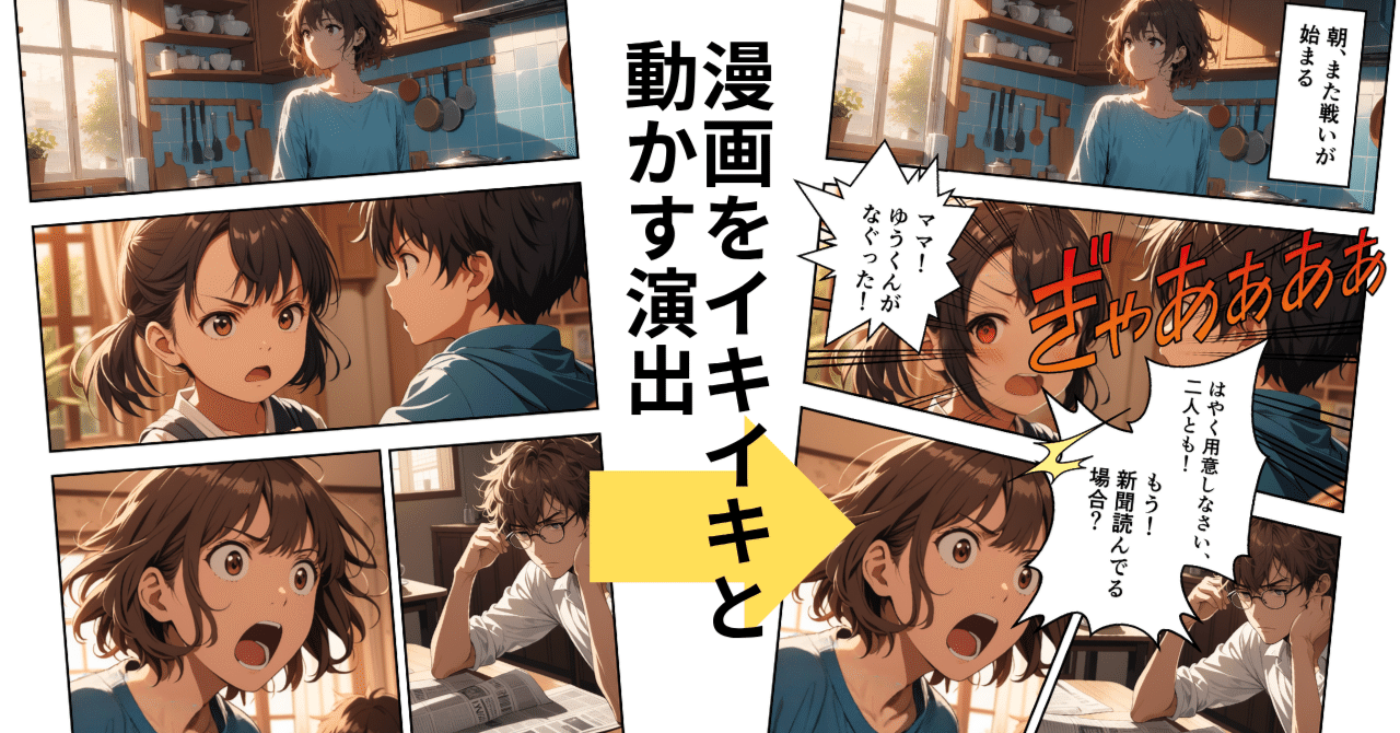 セリフで動かす、コマで伝える。AI漫画の演出メモ｜赤木美津子／AI漫画