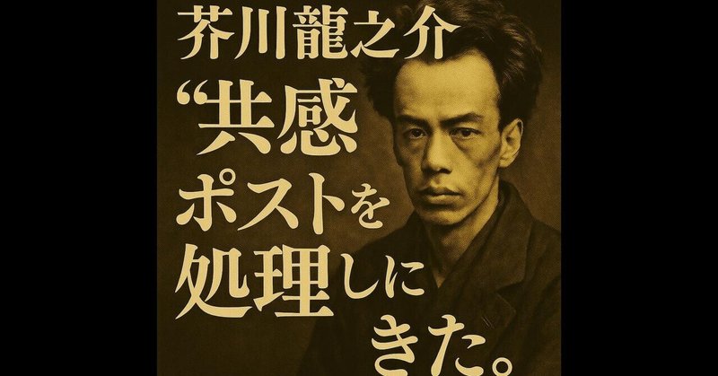 現代に降りてきた者たち - 芥川龍之介｜エス｜note