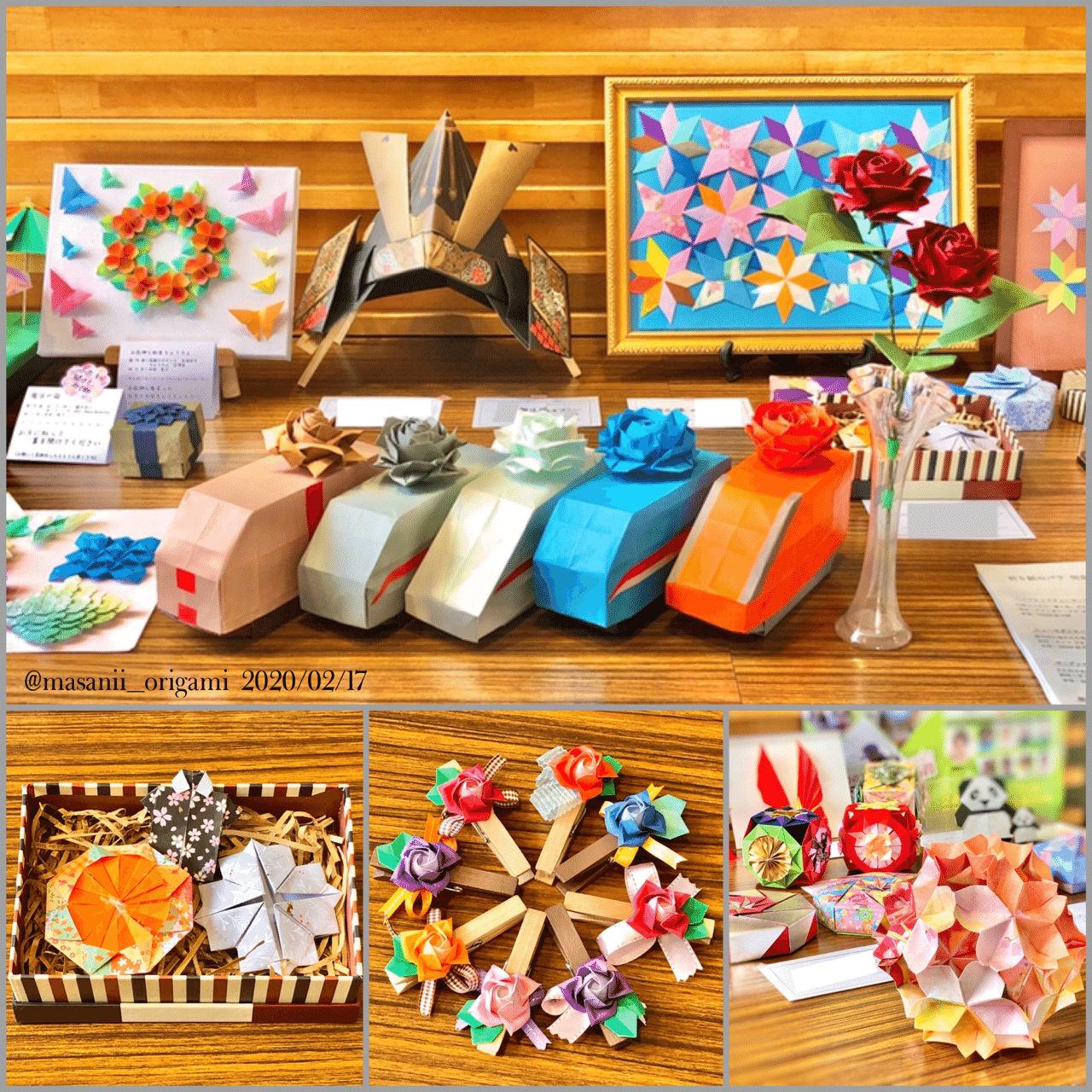 展示レポ】地域のおまつりに、定期講座の折り紙作品が集結！｜まさにぃ