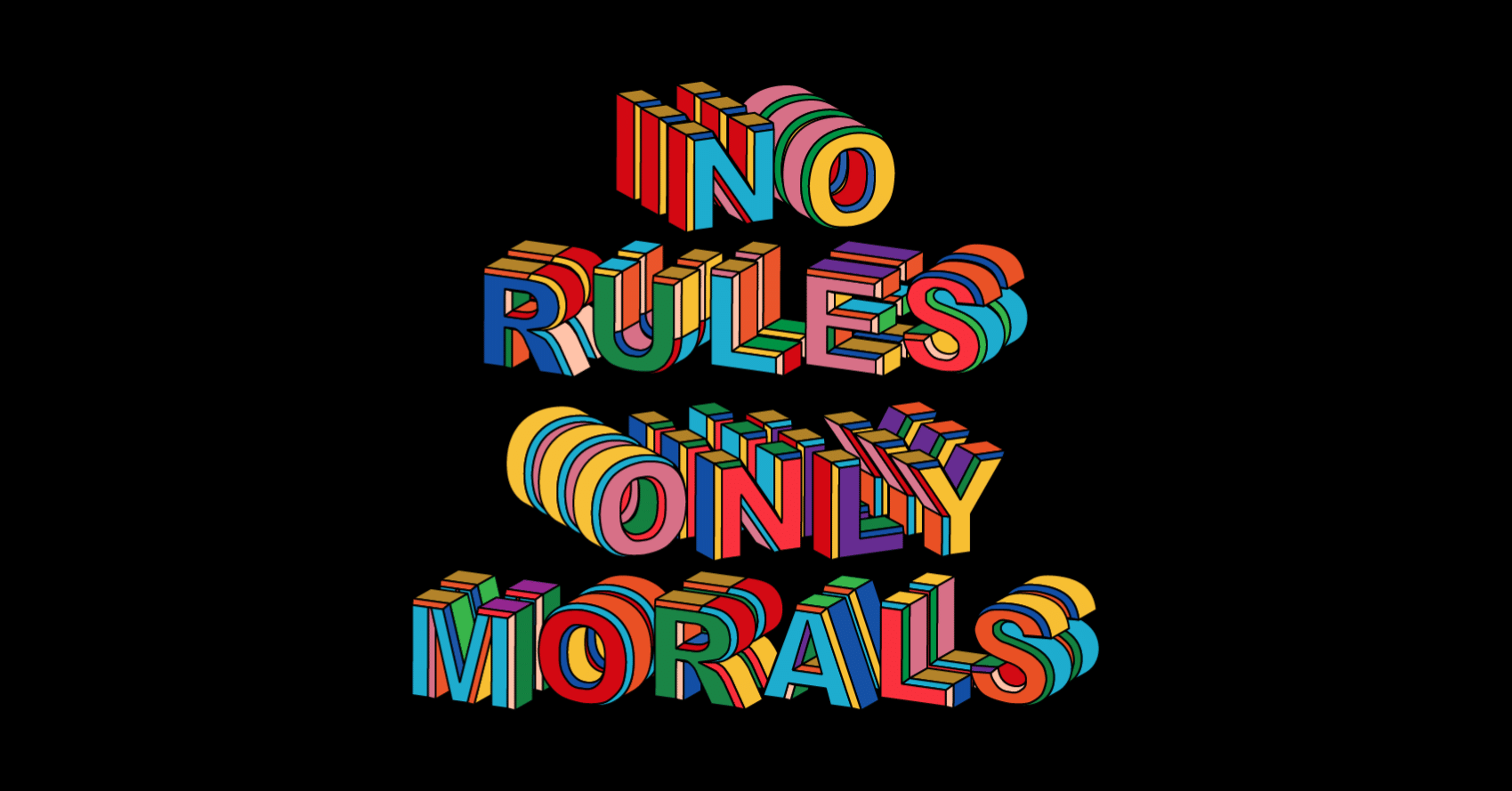 Illustratorで作るカラフルな立体文字デザイン：ベベルを使用した3Dタイポグラフィ【100日チャレンジ DAY97】｜39, image size:1699x889