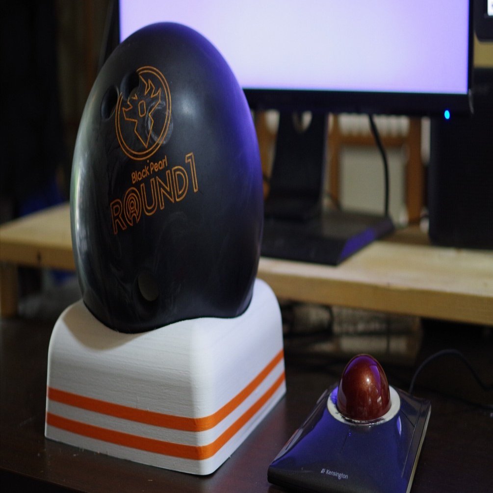 5kgのボウリング球で巨大トラックボールを作ったら｜むらさき