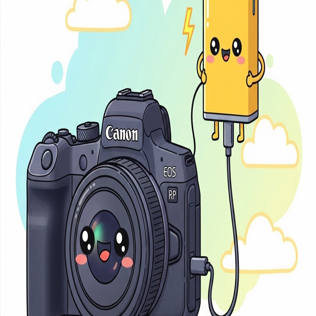 EOS RPユーザー必見】バッテリー問題を解決！PD対応モバイルバッテリー