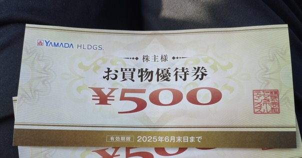 ① ヤマダ電機 株主優待 100枚 50000円分 ② カメラ用SDカード