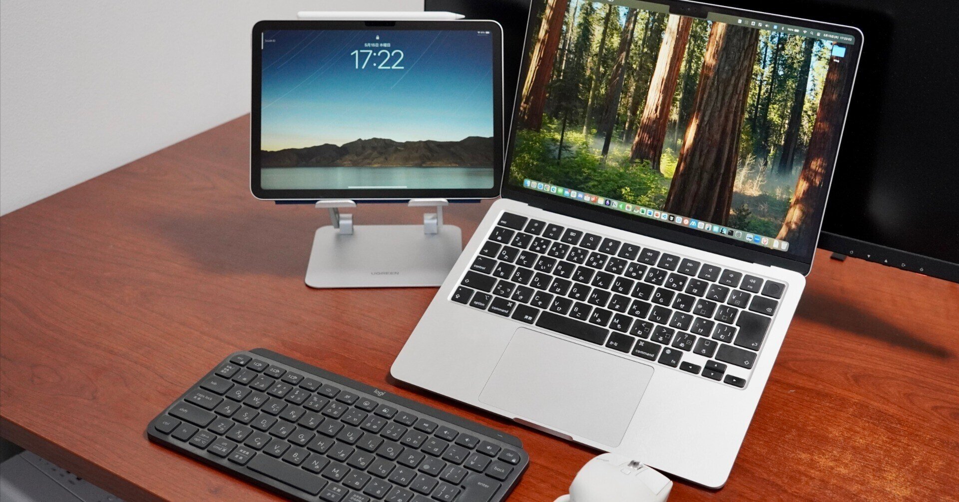 ❤iPadを瞬時に美しく便利なMacBook仕様に♪❤ケース＆キーボード1 iPadを瞬時にお洒落で使いやすいMacBook仕様に♪❤ケース＆キーボード