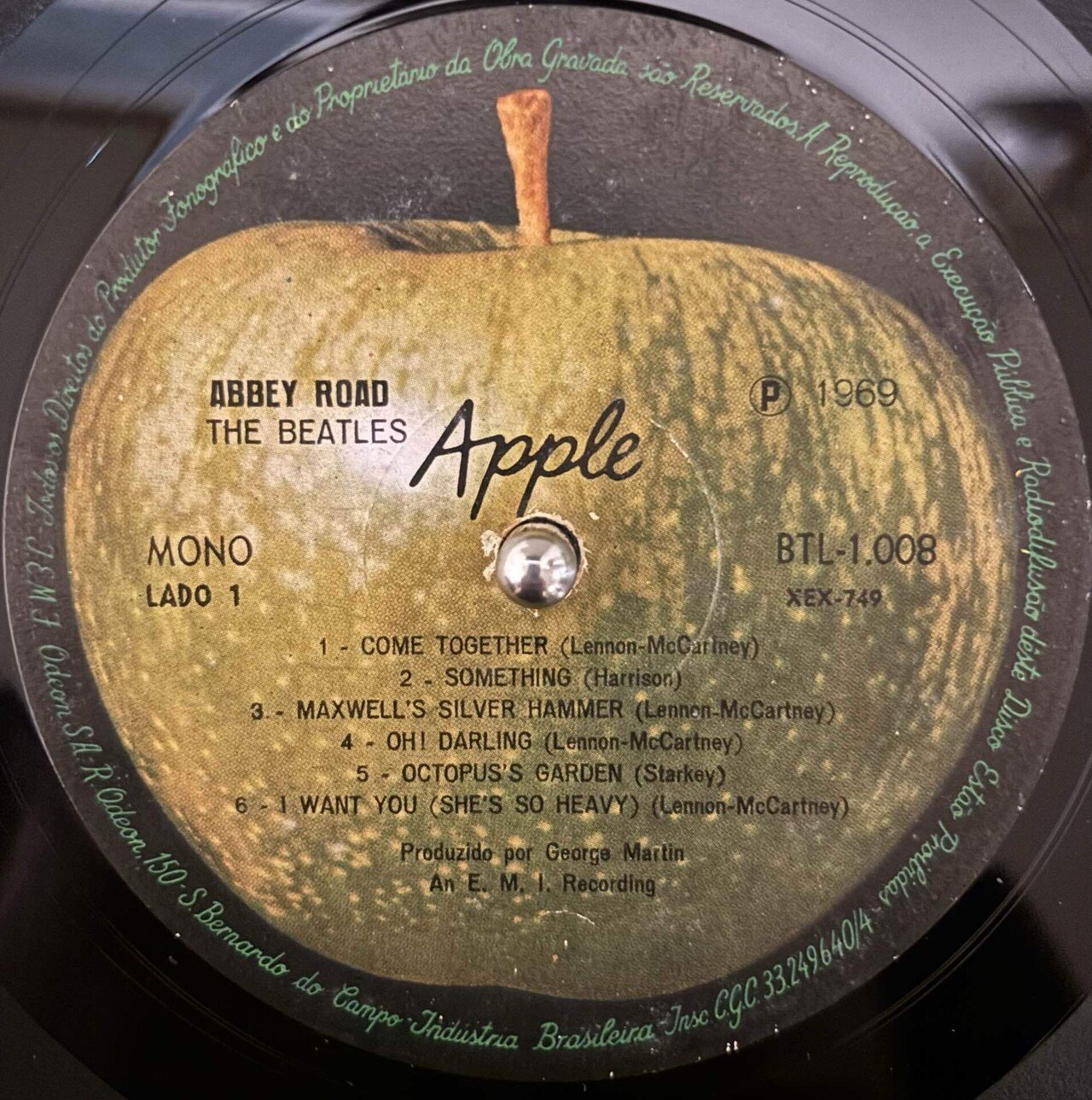 稀少Monoブラジル1st轟音レットイットビーBeatlesビートルズ
