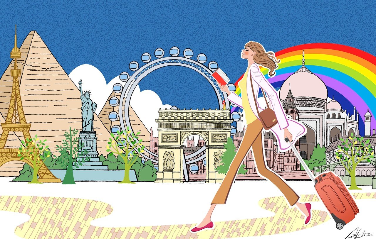 ヘッダー用のイラスト 世界旅行 Akihisasawada Note ヘッダー用のイラスト 世界旅行 Akihisasawada Note