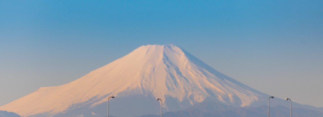 自宅から望む富士山