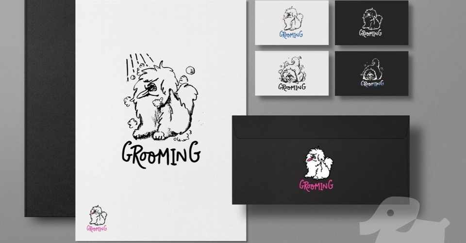 ペットサロンのイラスト案件 Zoudesign ゾウデザイン Note
