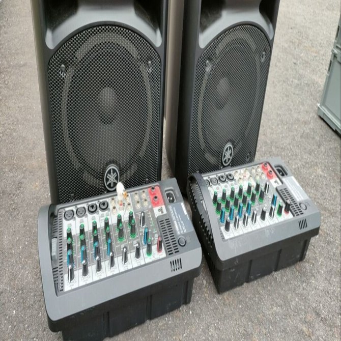Yamaha　STAGEPAS 400i パワードミキサー ステージパスのパワードミキサー2台体制が便利!?｜マルさん(イベントの