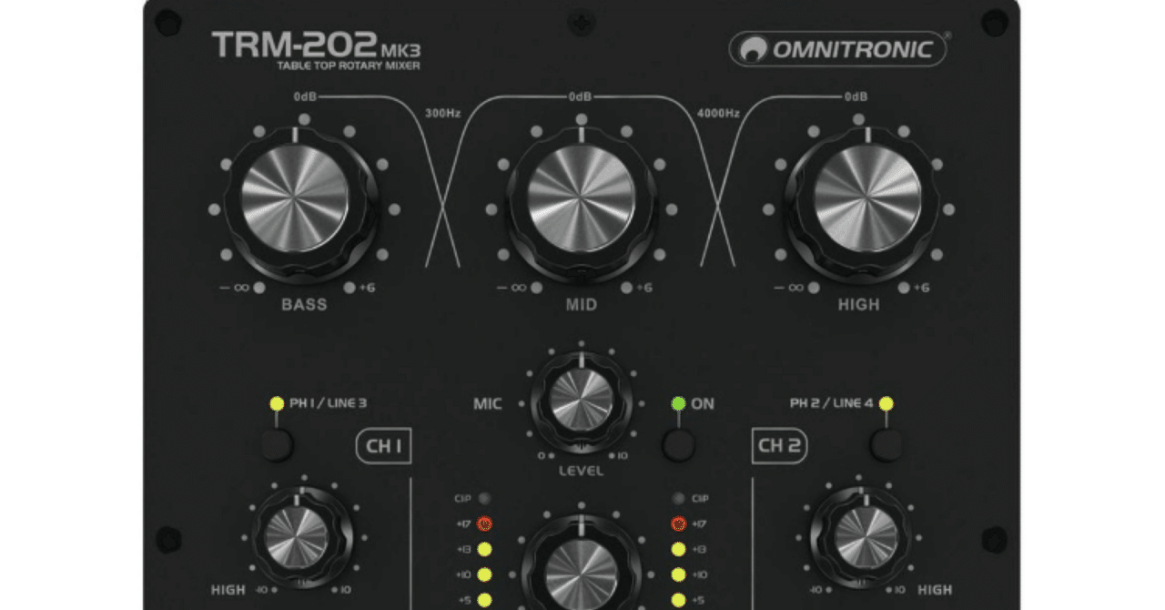 ロータリーミキサー OMNITRONIC TRM-202 MK3｜Yasu-Pacino