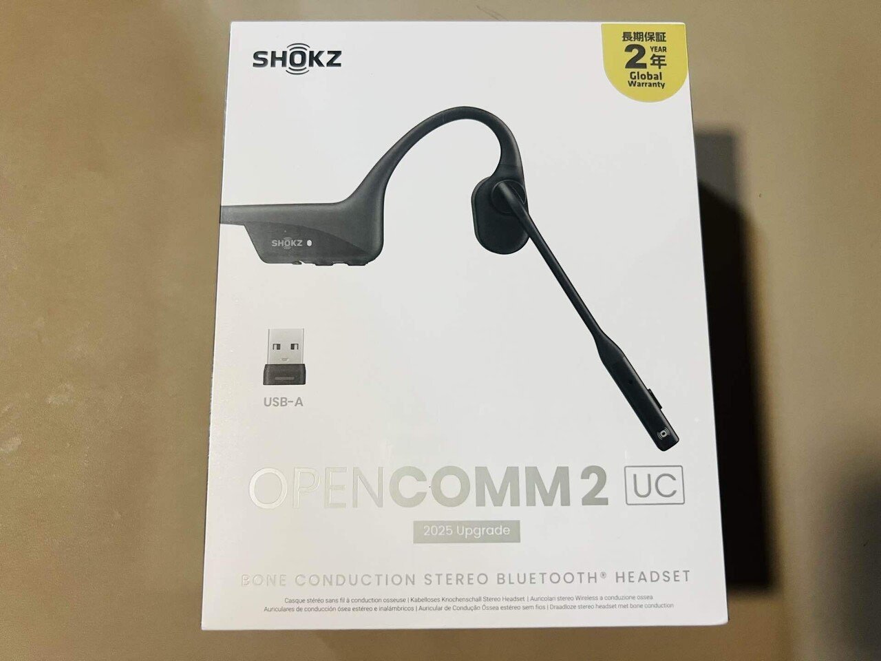 【2025年アップグレード最新版】SHOKZ OPENCOMM 2【新品未開封】 Shokz OpenComm 2 2025 Upgrade ショックス 骨伝導イヤホン 耳を