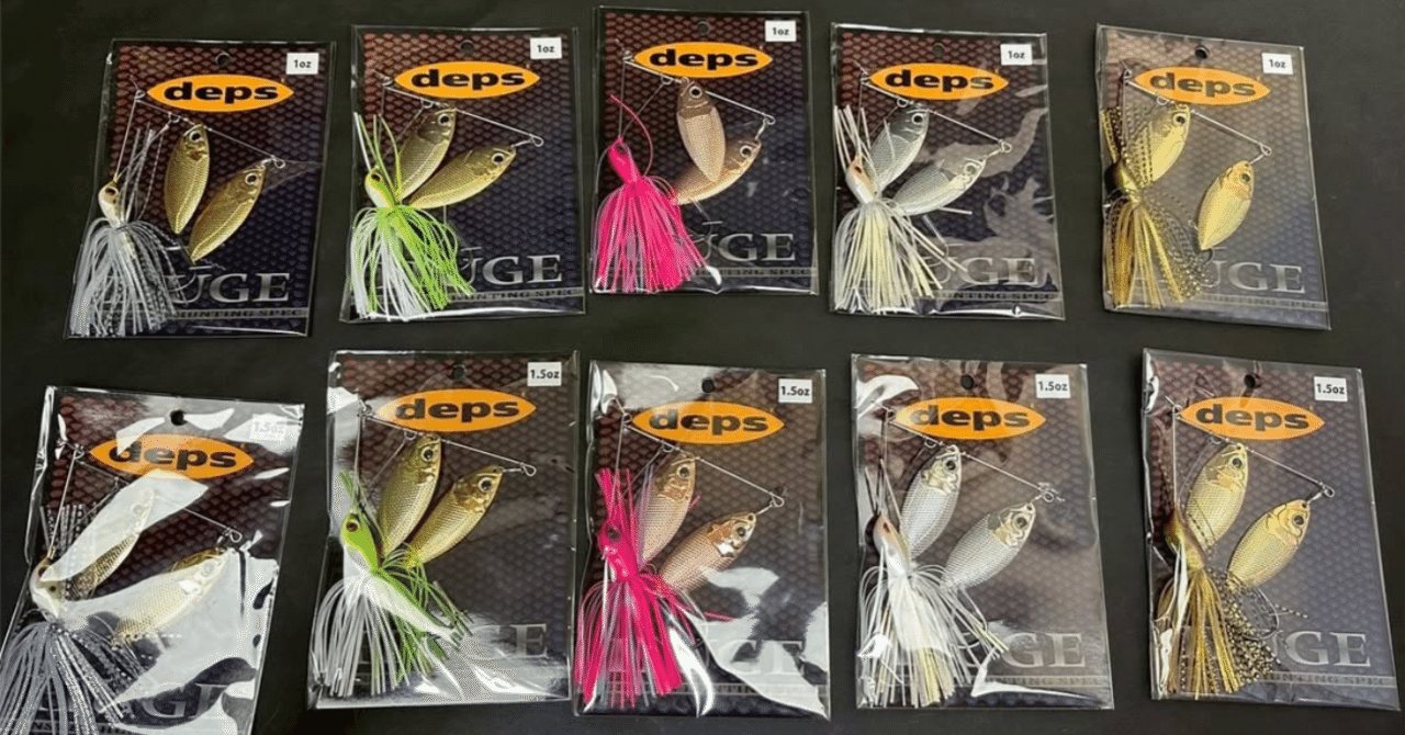 deps「ヒュージスピナーベイト」各種入荷！重厚スピナベで