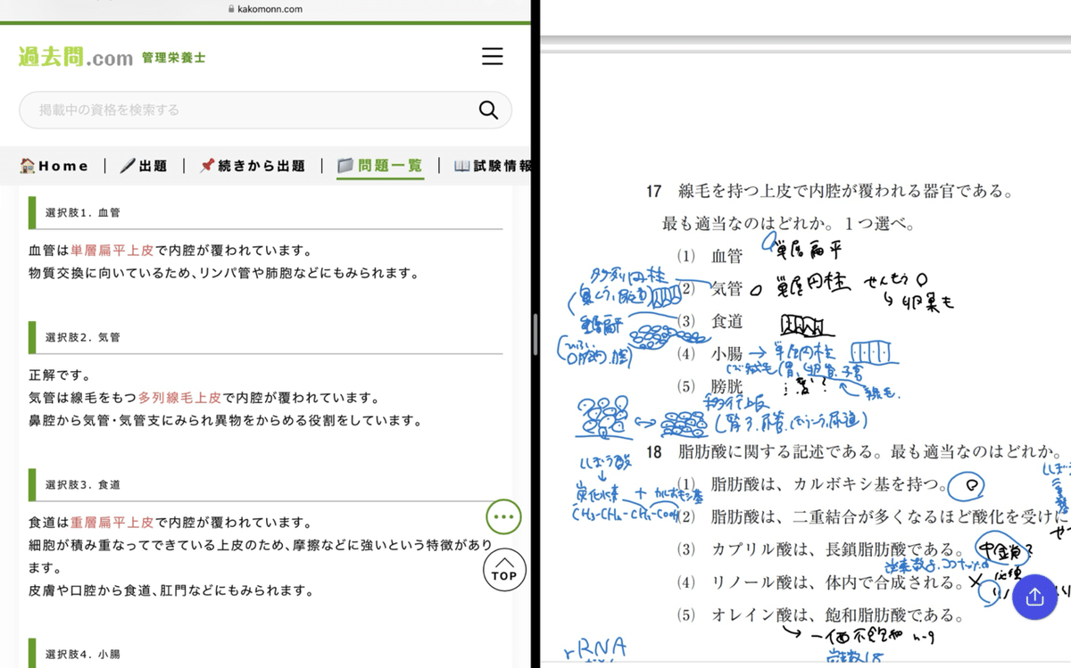 既卒社会人、管理栄養士国家試験＂合格＂までの道のり~Vol.4~過去問