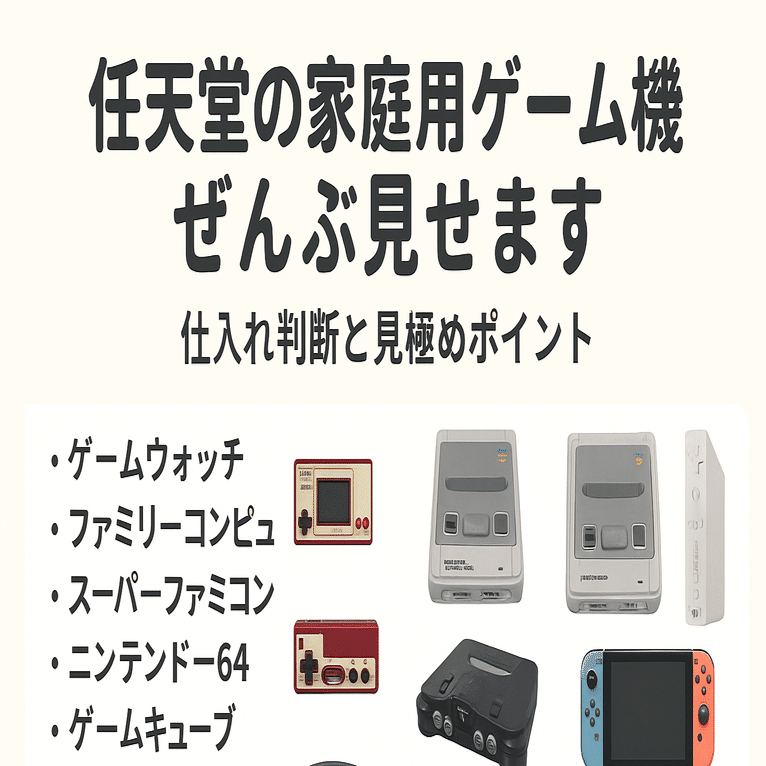 2/4【一覧まとめ】任天堂の家庭用ゲーム機ぜんぶ見せます｜仕入れ判断