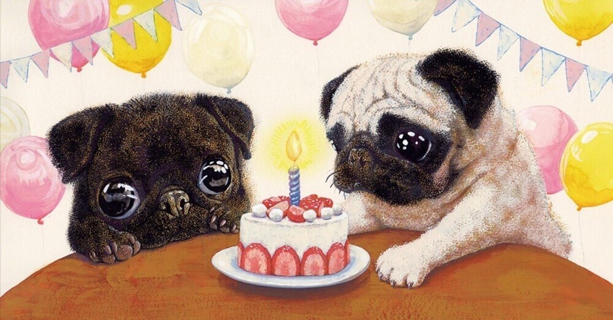 夏の個展に向けて】パグちゃんの来年のカレンダーのイラストを