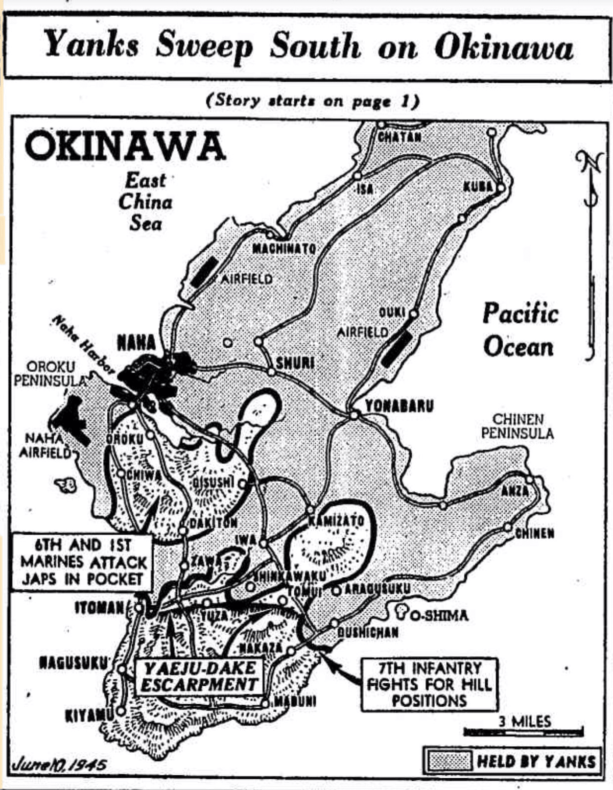 沖縄戦：1945年6月10日（日）｜花島南