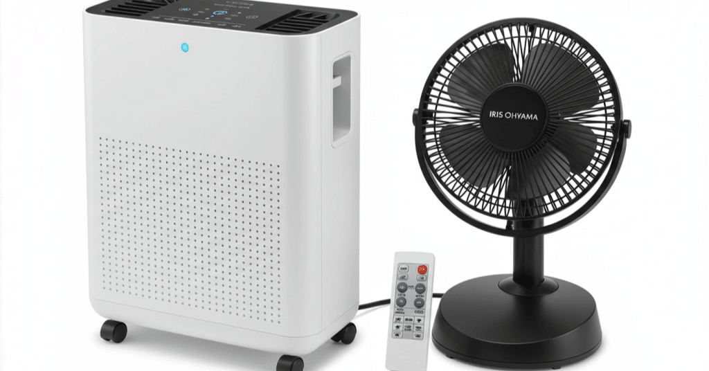 効果絶大！】除湿機とサーキュレーター併用術｜電気代節約＆部屋干し