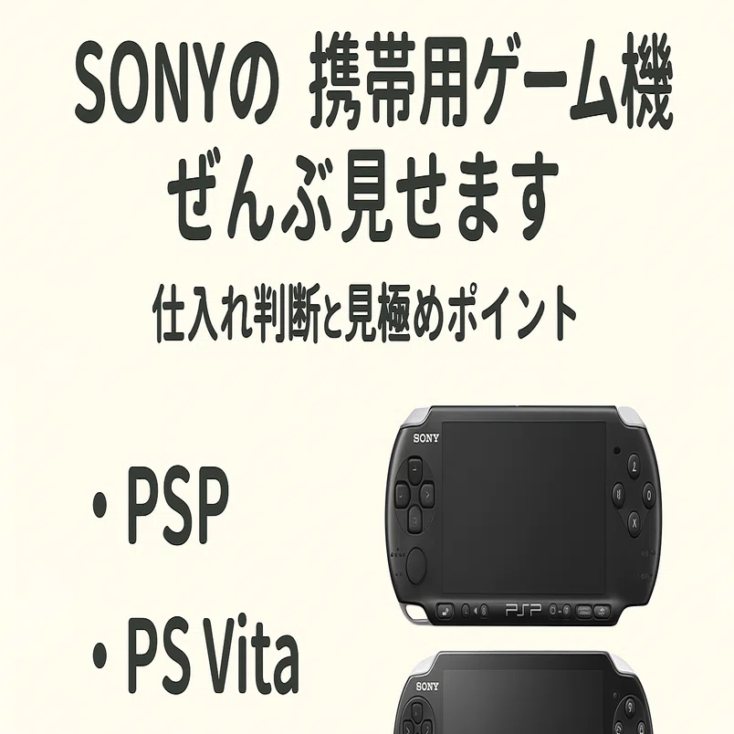 3/4【一覧まとめ】SONYの携帯用ゲーム機ぜんぶ見せます｜仕入れ判断と