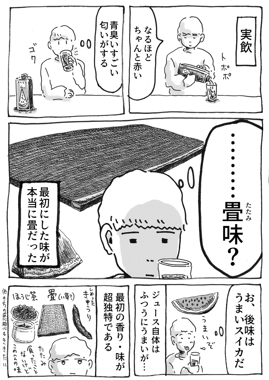 漫画 ドンキに売っていたスイカジュースを飲んだら畳だった 中村一般 Note