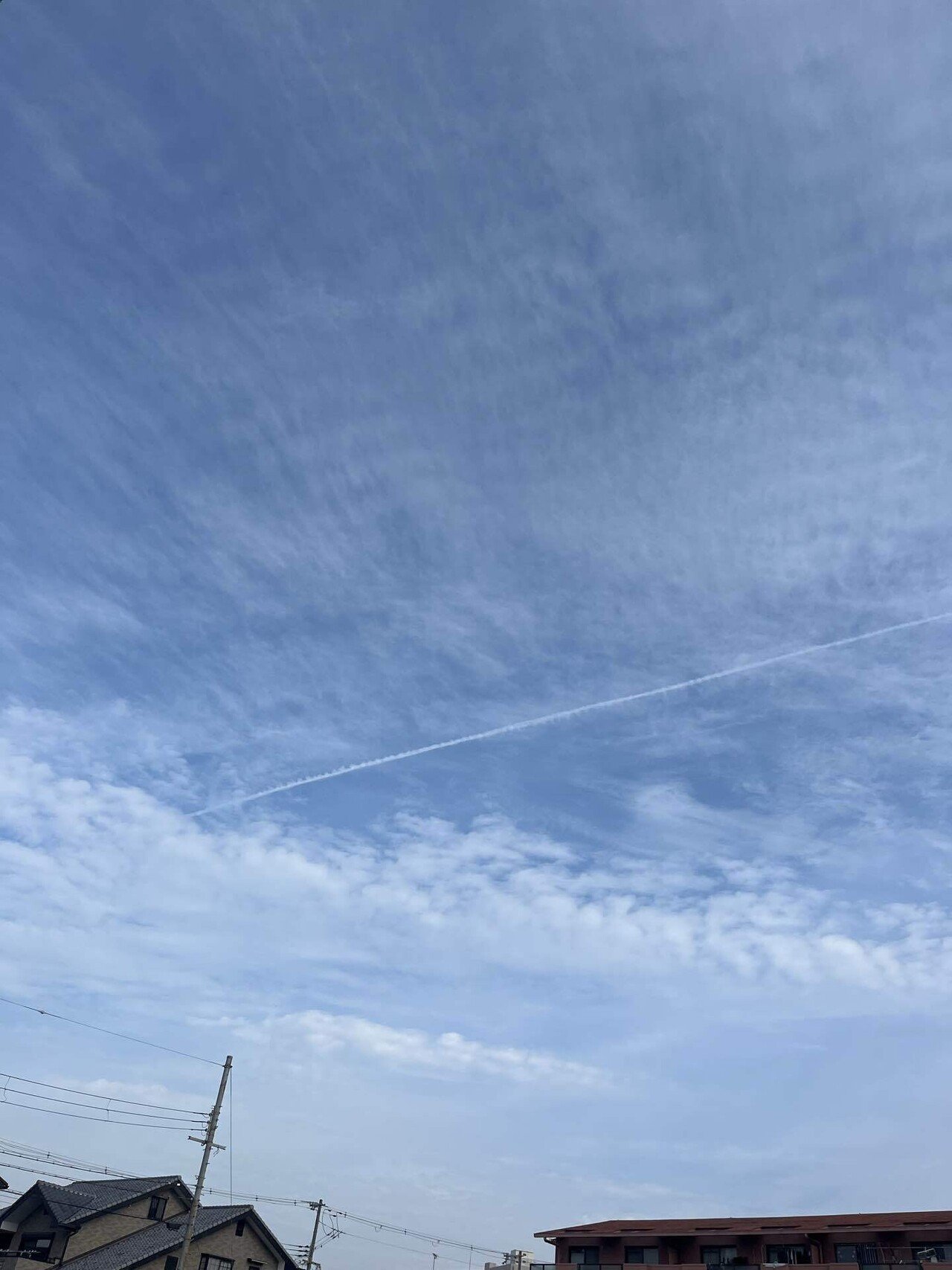 絵画 油絵 原画 雲 入道雲 飛行機雲 空 青空 夏 夏空 SO