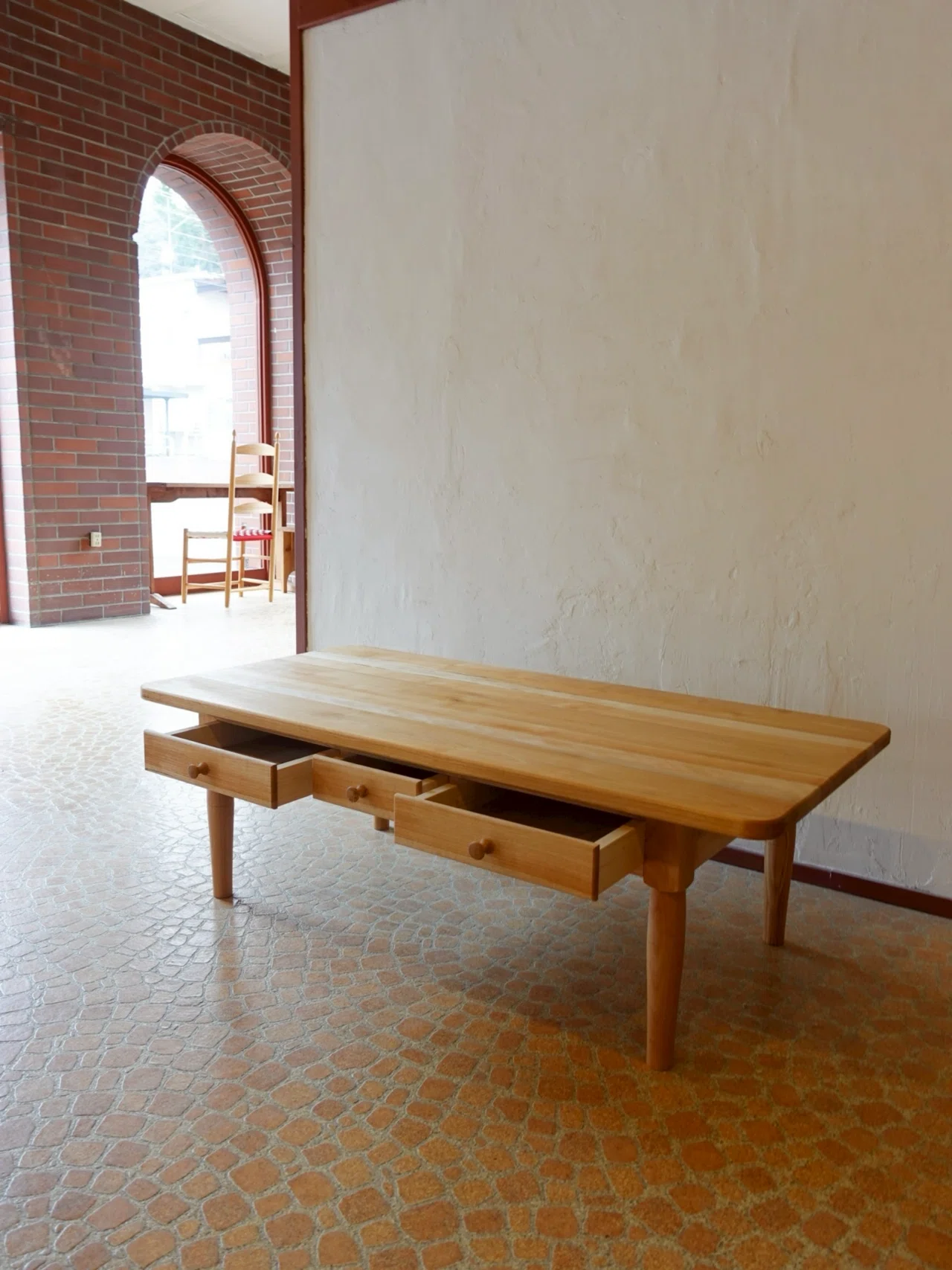 Custom】 120/60 Low Table｜Brick by Brick白木克洋