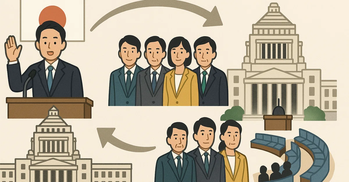 「内閣ってなにしてるの?」日本の政治の中心をやさしく解説|けいりサラリーマン@FP3級勉強中