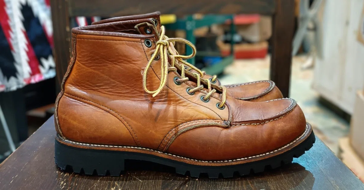ビブラムソールカスタム8108 RED WINGレッドウィング マスタード7D Resole/ソールカスタム】Red Wing#875+vibram#132｜CREA Repair