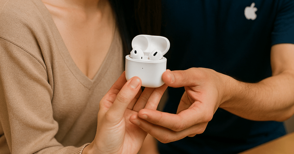 AirPodsにノイズ発生…Apple Storeに持ち込んだら即新品交換して