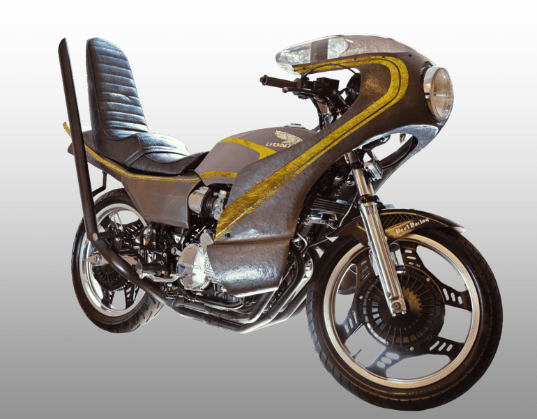 シャリィー用三段シート暴走族旧車會星形竹槍イナヅマフラー専門店