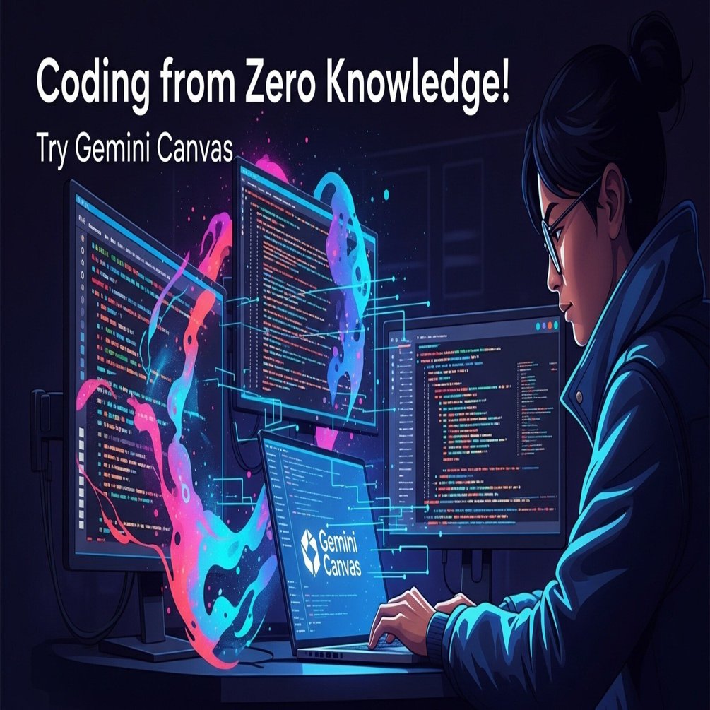 知識ゼロからコーディング！Gemini Canvasを使ってみる｜（株）カホ